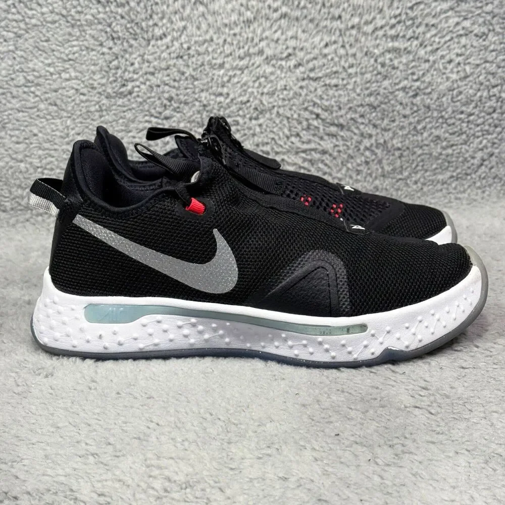 Nike PG 4 Mens Size 7 Basketball Shoes Sneakers Black Light Smoke Gray